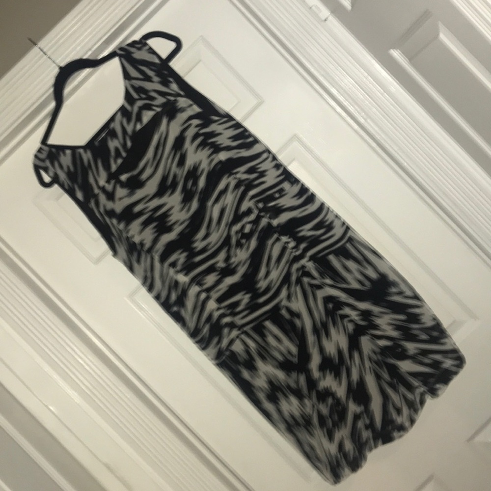 Nordstrom Black and creme dress Jaime brand